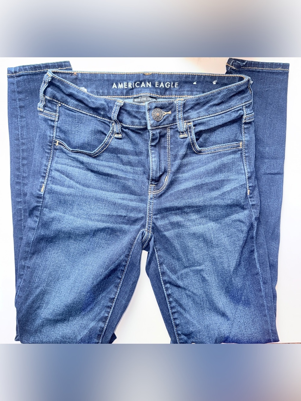 American Eagle Outfitters Women's Blue Skinny Jeans- Jeggings